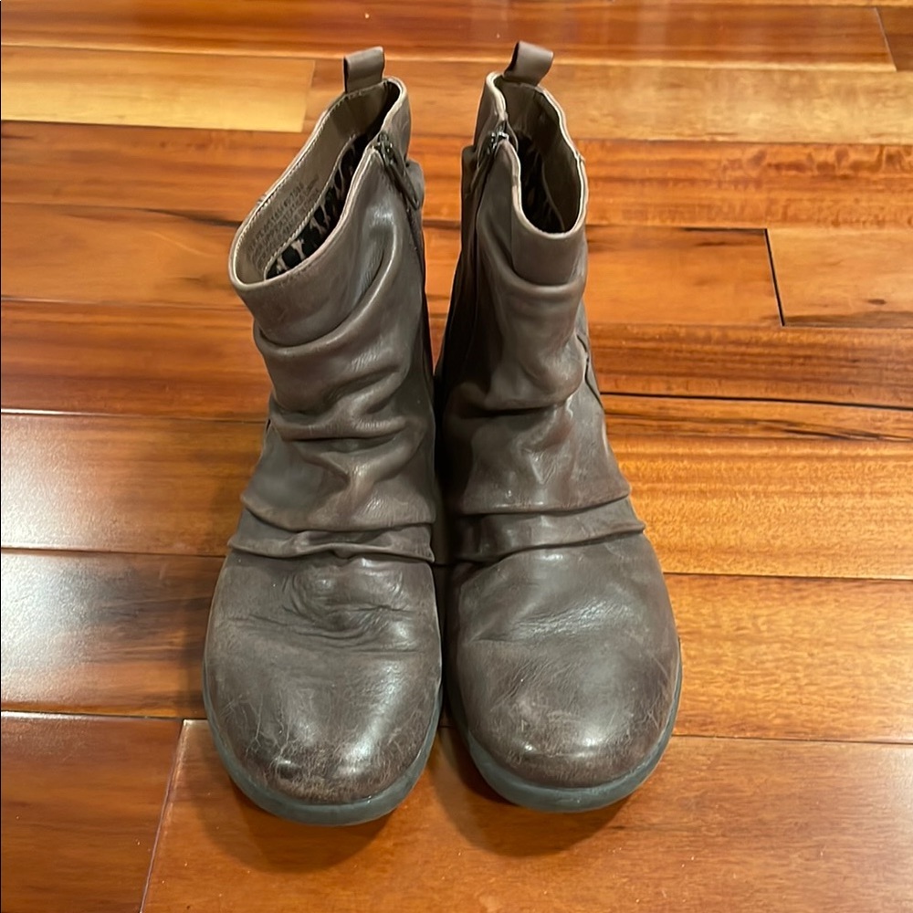 Brown Leather Ankle Boots